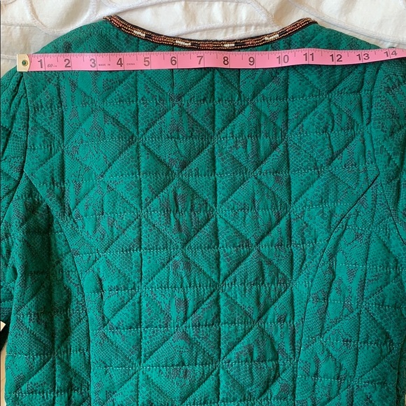 Madison Scotch Dark green snake print crop jacket - Picture 7 of 10